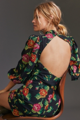 embroidered mini shift dress Embroidered Mini Shift Dress