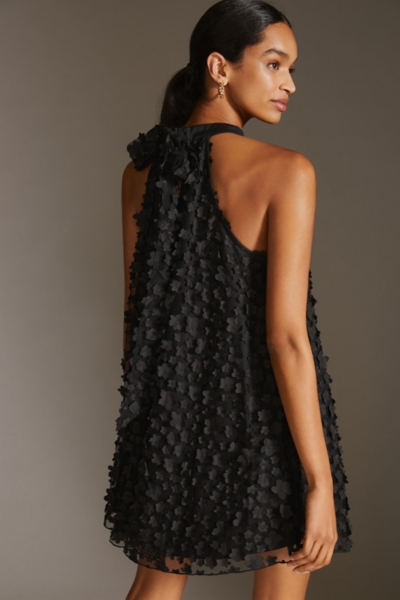 black halter swing dress Rails Women's Constanze V-Neck Knit Midi-Dress - Black main image 0