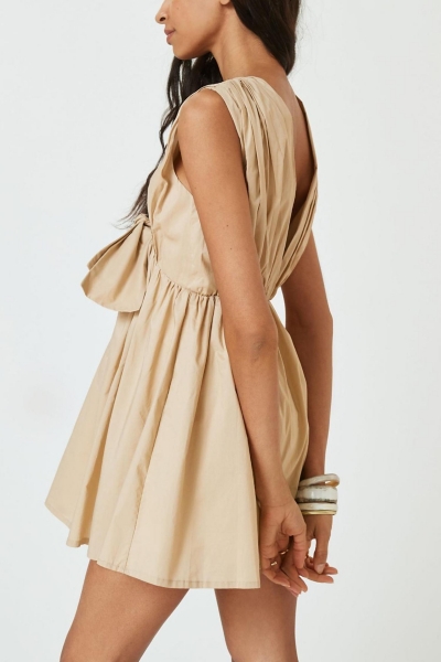Sleeveless Poplin Mini Dress | Nuuly
