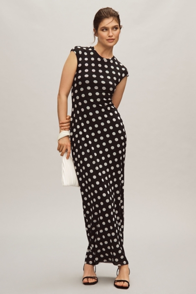 Short-Sleeve Slim Mesh Maxi Dress | Nuuly