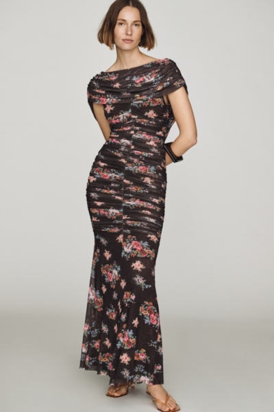 Celine Cap Sleeve Maxi Dress