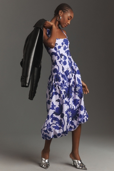 knee length dresses for ladies On Cloud Nine Bubble Midi Dress Small main image 0