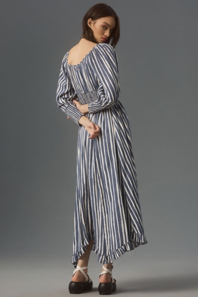 long sleeve sweetheart midi dress Long-Sleeve Sweetheart Midi Dress