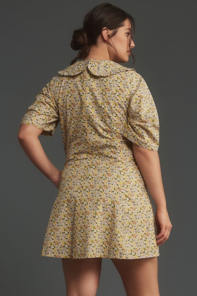 Short-Sleeve Collared Printed Mini Dress | Nuuly