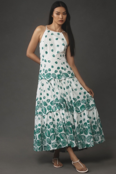 halter neck beige dress Beige Backless Halter Neck Naisha Dress L main image 0