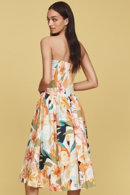 Drop-Waist Midi Dress
