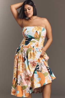 Drop-Waist Midi Dress
