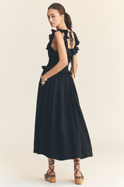 knee length dresses for ladies Teal Blue Midi Evening Dress MONE