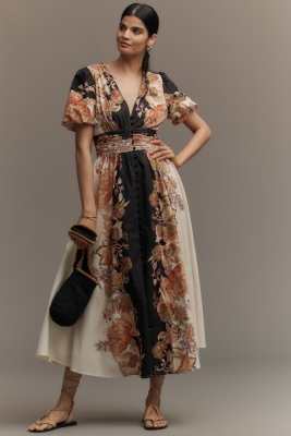 Structured Velvet Maxi Dress