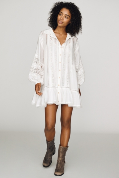Lace Panel Shirtdress | Nuuly