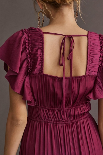 anthropologie ruffled tiered midi dress The Bobbi Asymmetrical Ruffle Tiered Midi Dress