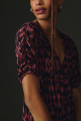 Riu リウ　Monogram jacquard nosleeve dress Farm Rio Sleeveless V-Neck Jacquard Lurex A-Line Maxi Dress