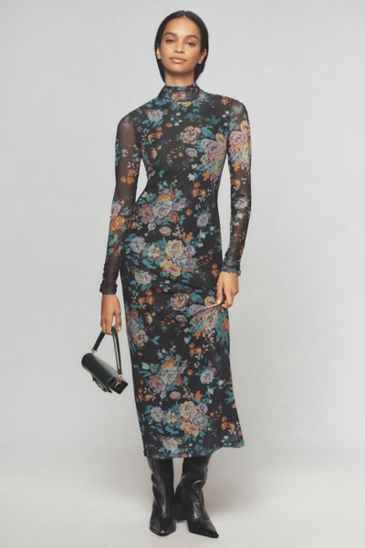 Mock-Neck Knit Maxi Dress | Nuuly
