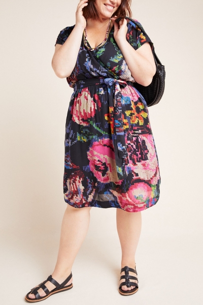 knee length dresses for ladies Astrid Floral Pleated Mini Dress main image 1