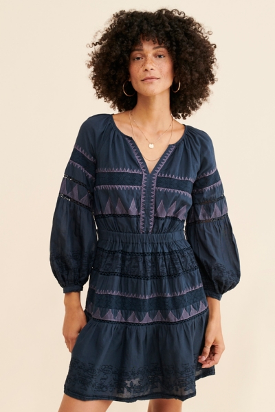 Skye Embroidered Mini Dress | Nuuly