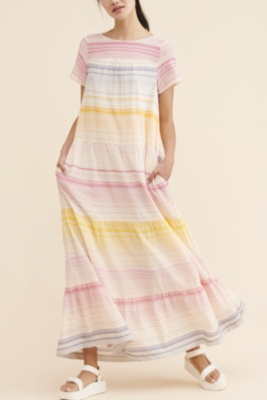 merida tiered maxi dress