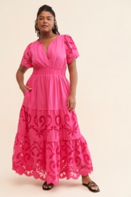 いいネット通販 - 全国送料無料でお届けします The Somerset Nuuly | Edition Cutwork Dress: Maxi ワンピース