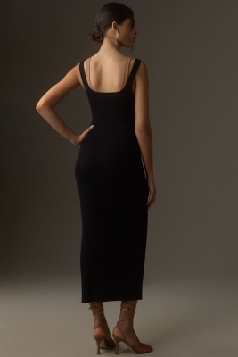 L'Appartement☆SIDE SLIT KNIT Sleeveless Side-Slit Sweater Column Midi Dress | Nuuly