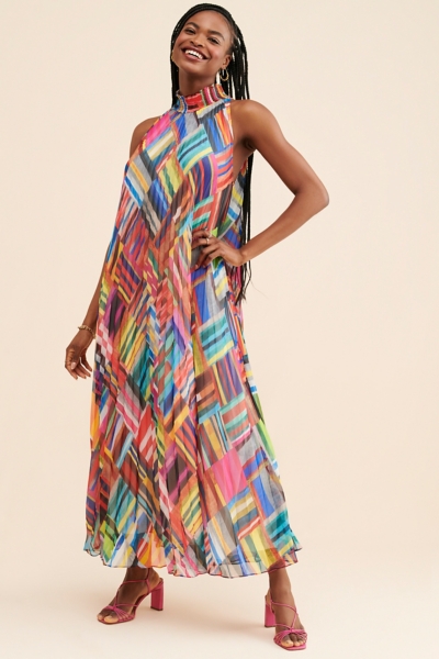 mini wrap dress CLEARANCE- Celeste Tulip Hem Mini Wrap Dress- Champagne -