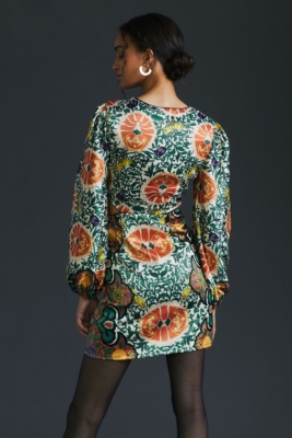 Floral Cut-Out Mini Dress