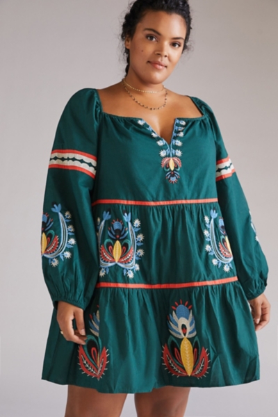 Embroidered Tunic Dress | Nuuly