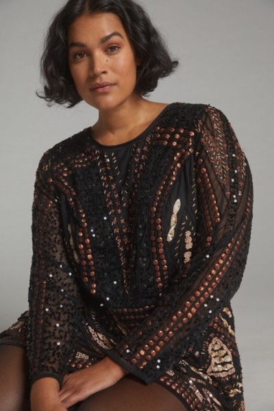 Beaded Mini Dress | Nuuly