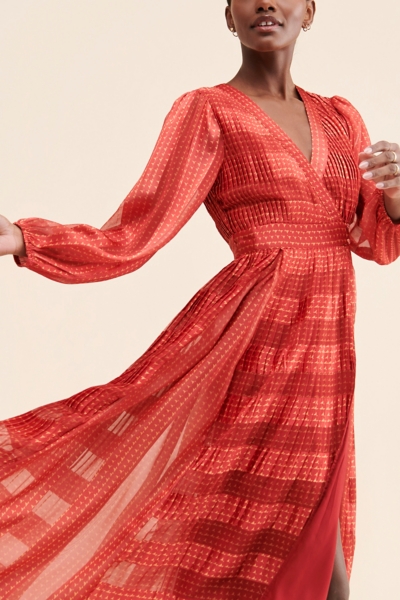 strapless open back dress Pleated Drop Waist Maxi Dress