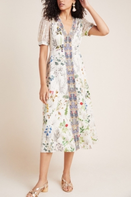 Donna Floral Midi Dress | Nuuly Rent