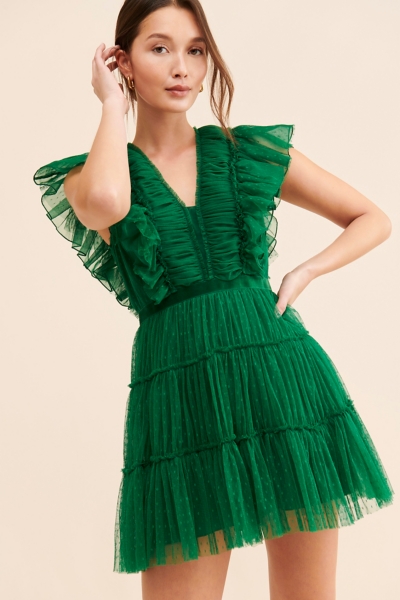 Tiered Tulle Mini Dress | Nuuly