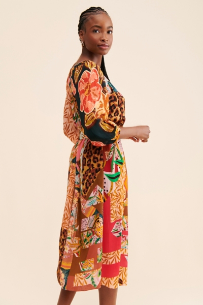 Collage Midi Dress | Nuuly