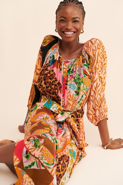Collage Midi Dress | Nuuly
