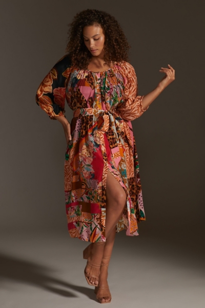 Collage Midi Dress | Nuuly