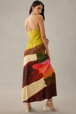 Brushstroke Slip Dress