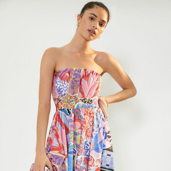 Painterly Midi Dress | Nuuly Rent