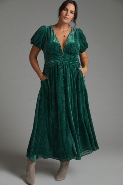 Catalina Burnout Velvet Maxi Dress | Nuuly