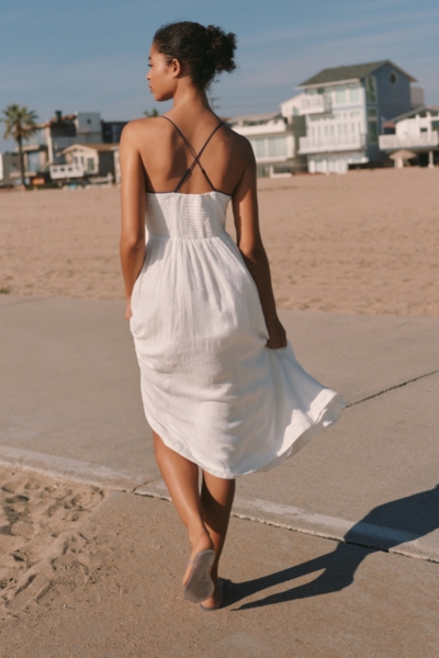 Seamed Contrast Midi Dress | Nuuly