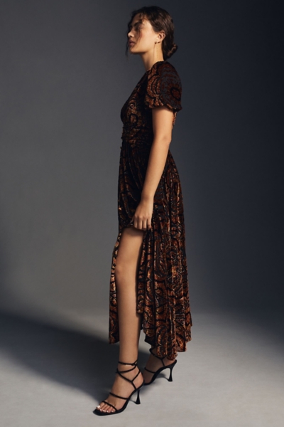 Catalina Burnout Velvet Dress | Nuuly