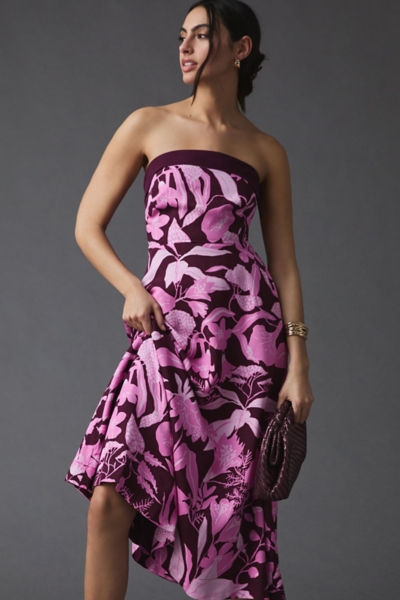 Strapless Floral Dress | Nuuly
