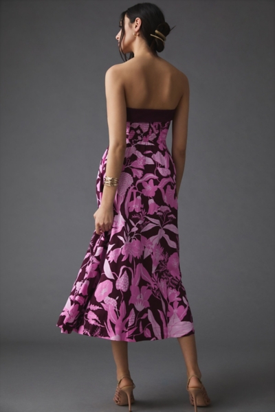 nuuly pink dress Pink Paisley Maxi Dress