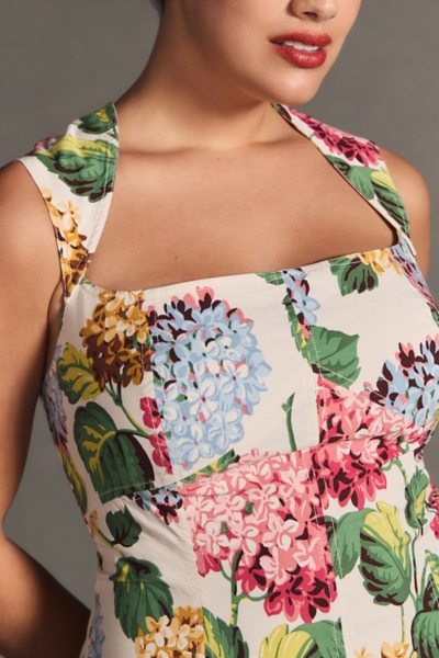 white christmas dresses Rove Linen Dress - Marguerite Floral Print, M main image 0