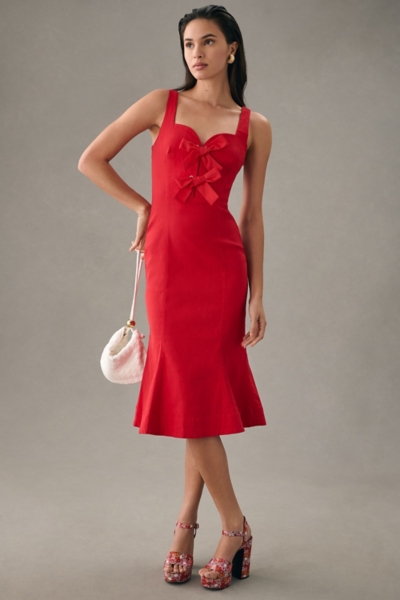 slim fit dress slacks ASHLEYlauren 12007 Off-Shoulder Overskirt with Oversized Bow main image 0