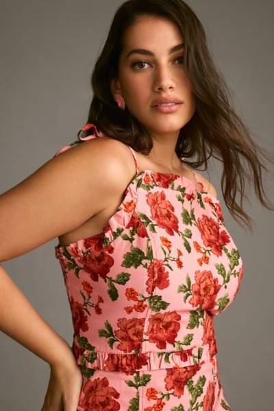 Ruffled Peplum Halter Dress | Nuuly
