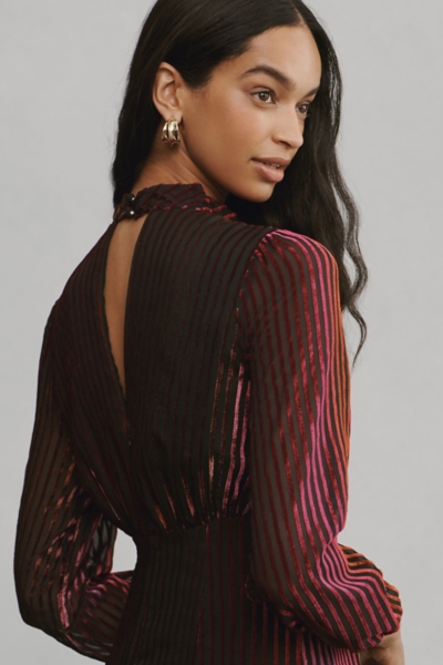 long sleeve mini dress cut out Gabbi Cut Out Long Sleeve Mini Dress - Black
