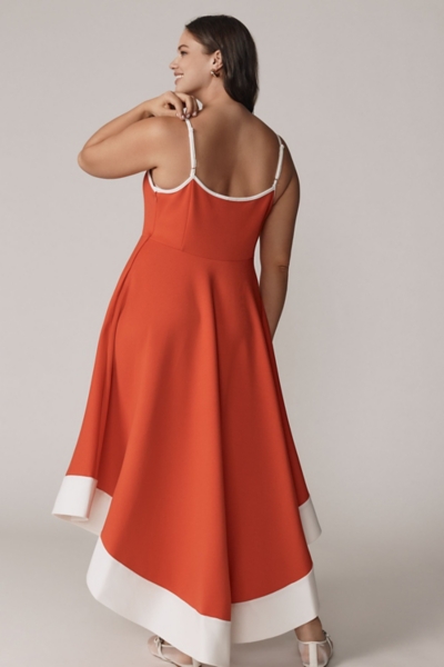 Colorblock A-Line Midi Dress | Nuuly