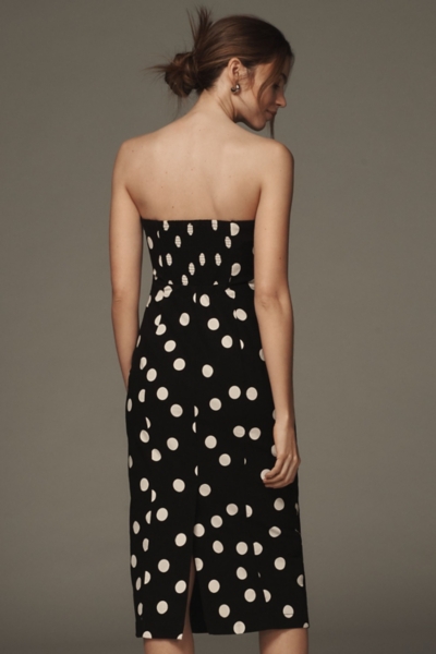 Strapless Bow-Front Midi Dress | Nuuly