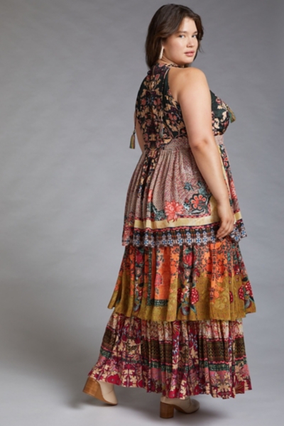 Tiered Halter Maxi Dress | Nuuly