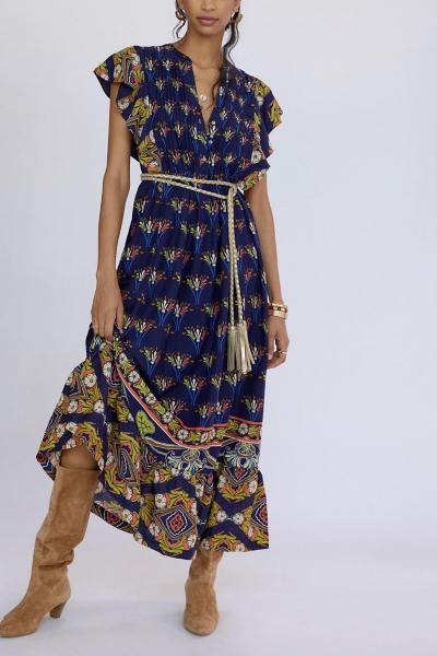 chinese dress ladies Tank Dress Maxi - Sand