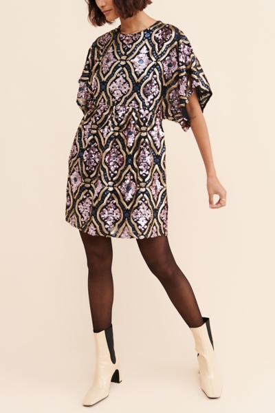 Amalia Sequined Tunic Dress | Nuuly