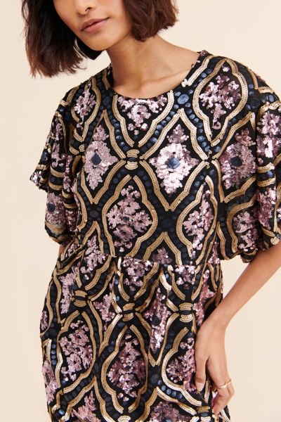 amalia sequin tunic dress Amalia Sequined Tunic Dress