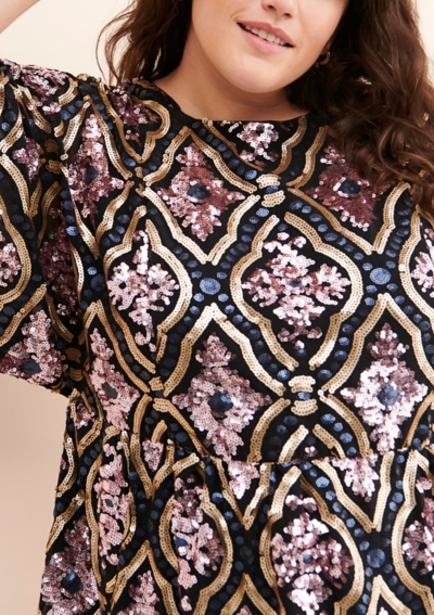 amalia sequin tunic dress Amalia Sequined Tunic Dress